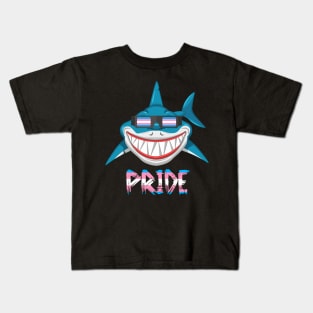 Shark Transgender Flag Lgbt Kids T-Shirt